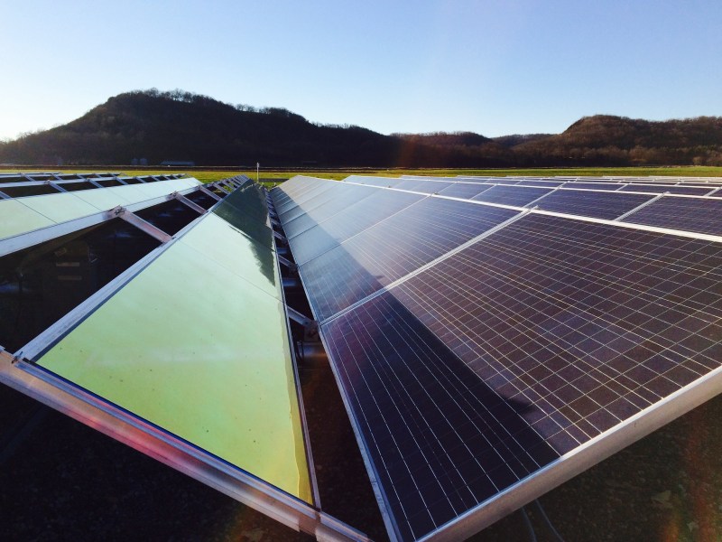 A community solar project in southern Minnesota.