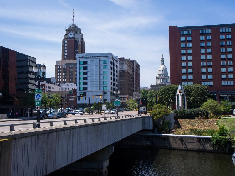 Downtown Lansing, Michigan.