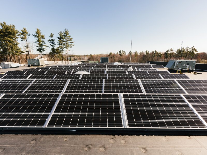 A solar project in Portland, Maine.