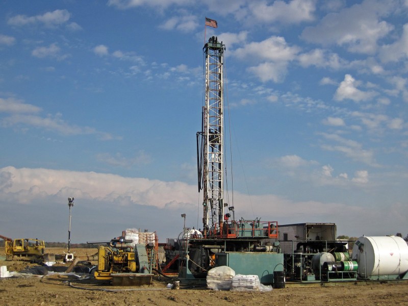 A petroleum well in Licking County, Ohio.