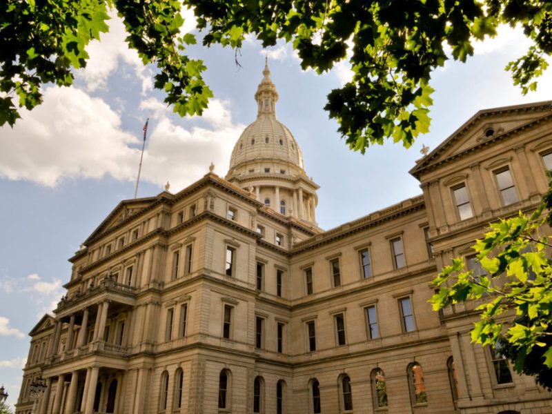 The Michigan Statehouse in Lansing.