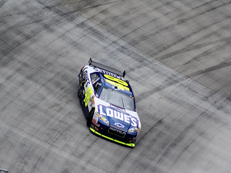 Lowe's sponsored NASCAR race car