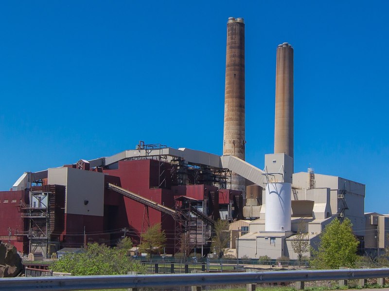 The Presque Isle Power Plant in Marquette Michigan.