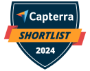 2024 capterra shortlist badge