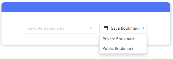 Sample filters bookmarks snapshot